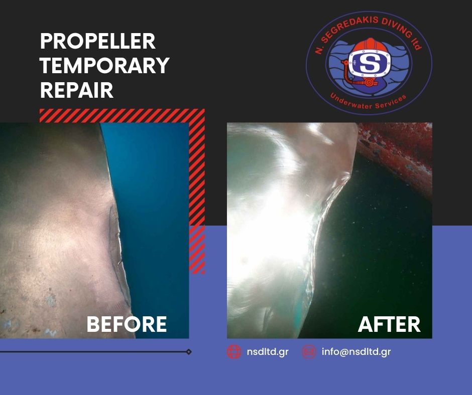 Underwater Ship Repair | Propeller Temporary Repair Underwater Ship Repair | Propeller Temporary Repair